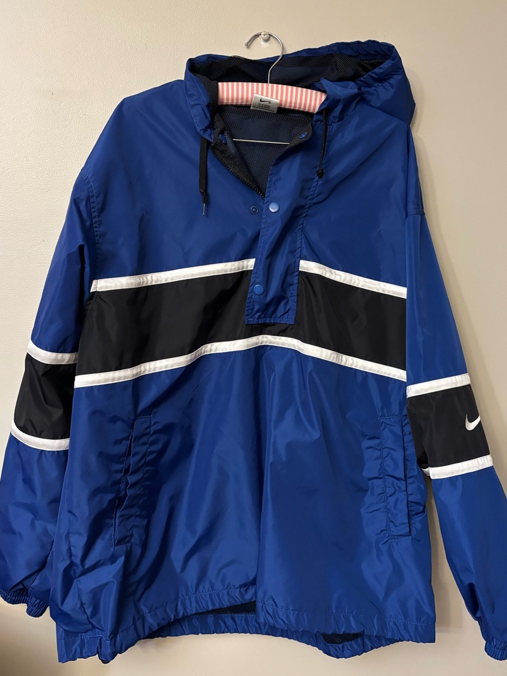 Nike Blue Black White Windbreaker Jacket